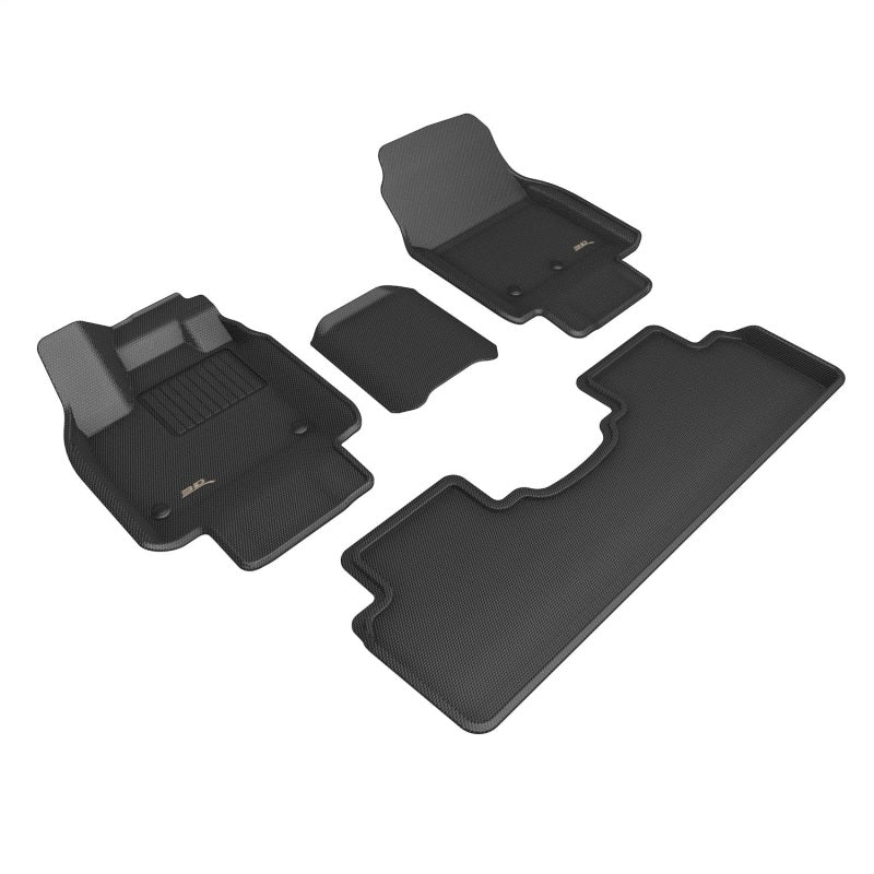 3D MAXpider Kagu black rubber floor mats full set for 2023-2026 Nissan Ariya