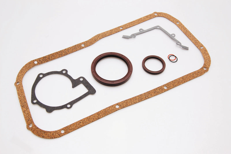 Cometic Street Pro gasket kit for Nissan 240SX KA24DE 2.4L engine, includes gaskets for bottom end rebuild, brand logo visible