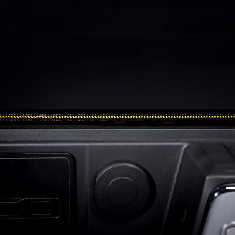 Putco 2024+ Ford F150 tailgate light bar with factory LED tail light, 60-inch Blade Tailgate Light Bar, plug-and-play installation.