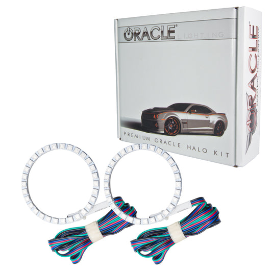 Oracle Chevrolet Sonic 2012-2016 LED Fog Halo Kit with ColorSHIFT for fog light enhancement, featuring customizable RGB lighting.