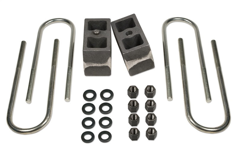 Tuff Country Ford Excursion 2000-2005 4WD rear lift block and U-bolt kit, non-tapered, for suspension upgrade.