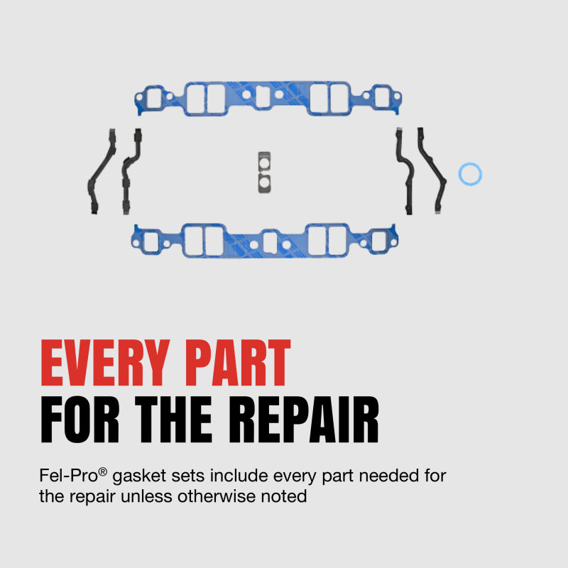 Fel-Pro Jeep Wrangler intake and exhaust manifold gasket set, durable gaskets for optimal engine sealing and performance.
