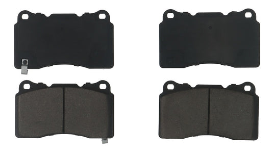 Baer Brakes performance Claw brake pads installed on a 2004-2011 Subaru Impreza, showing the brake pad design and branding.