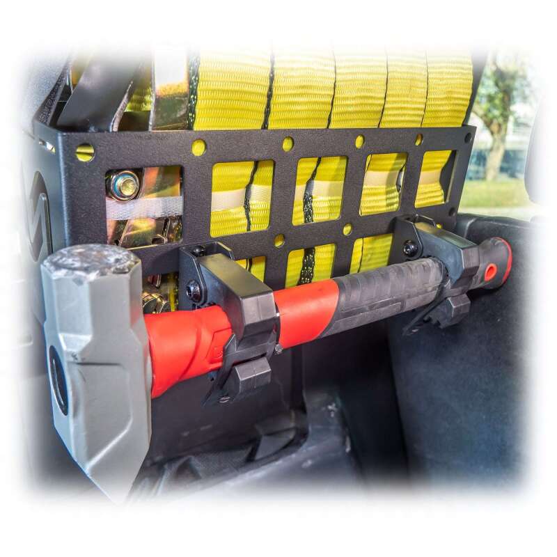 TURN Offroad Molle rubber clamp mount for off-road gear, featuring durable hook and handle design for secure utility attachment.