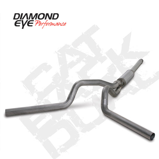 Diamond Eye Performance 4-inch catback dual exhaust system for 94-97 Ford F250/F350 PowerStroke 7.3L diesel truck