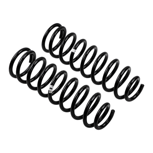 Old Man Emu ARB/OEM front coil spring for 80 series HD, heavy-duty coilover suspension component, visible with coil spring coils and branding