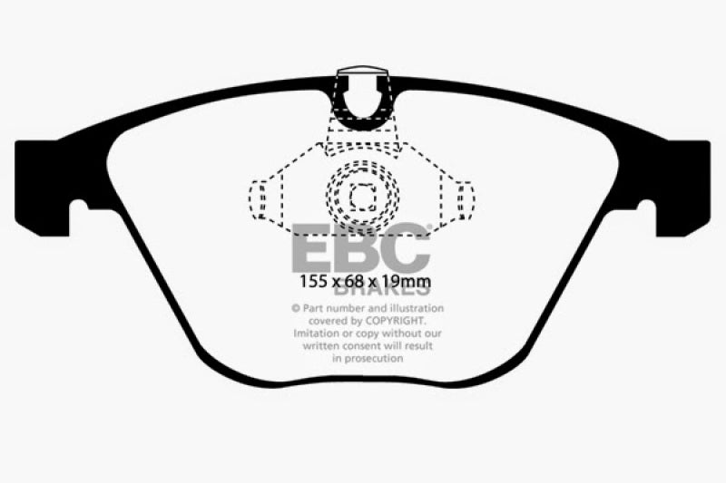 EBC 11-12 BMW 1M Coupe 3.0 Twin Turbo Greenstuff Front Brake Pads