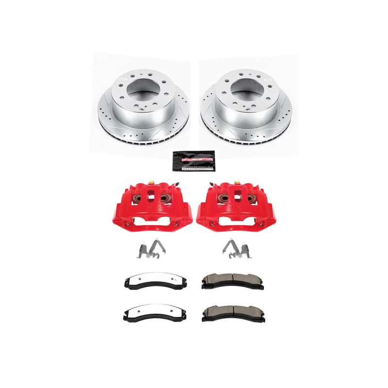 PowerStop rear Z36 truck and tow brake calipers for 2015-2019 Chevrolet Silverado 2500 HD, performance brake caliper set.