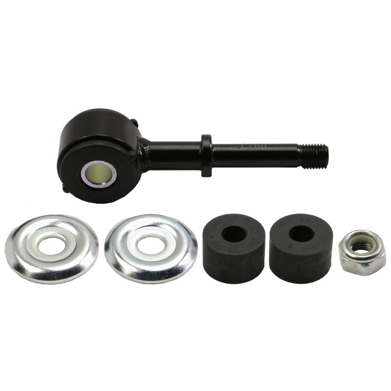 Moog Lexus LX470 front sway bar endlinks kit, showing metal sway bar links with rubber bushings for vehicle suspension.