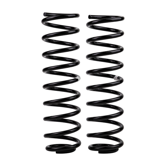 Old Man Emu front coilover coil spring for Jeep XJ, durable suspension part with ARB / OME branding.