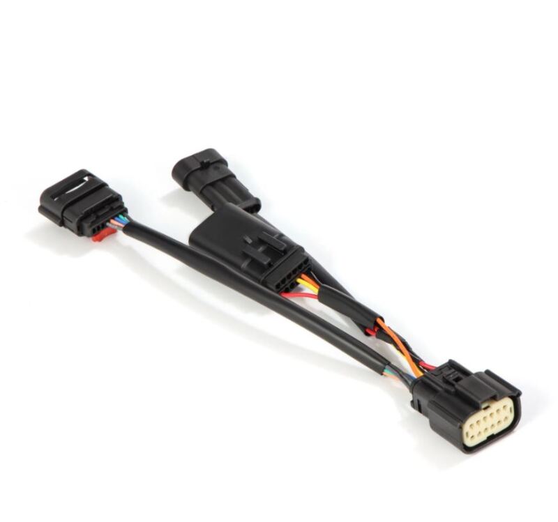 AlphaRex Jeep Wrangler JL LED tail light wiring connectors for ARX Nova-Series tail lights, showing electrical connectors and wiring.
