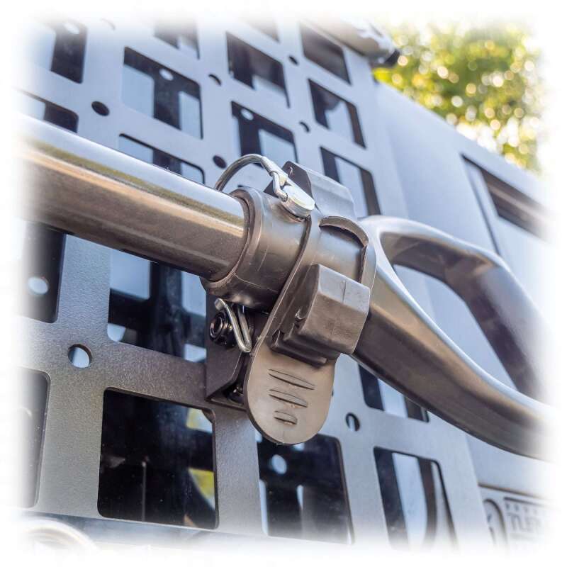 TURN Offroad Molle rubber clamp mount with hook for off-road utility, secure attachment for gear and accessories.