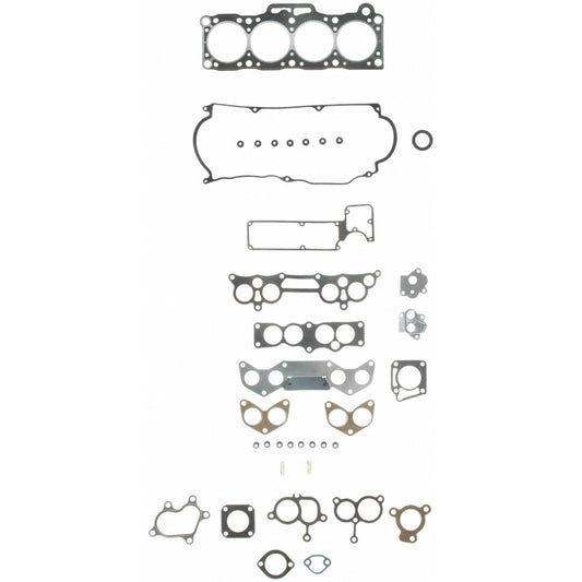 Fel-Pro Mazda 626 HS 9422 PT PermaTorque engine cylinder head gasket set with multiple gaskets and seals laid out on a white background.