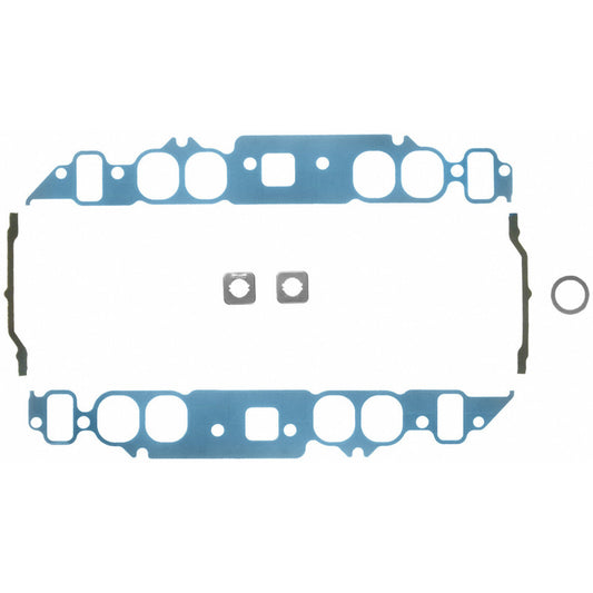 Fel-Pro MS 90240-3 engine intake manifold gasket set showing multiple gaskets for automotive engine repair.