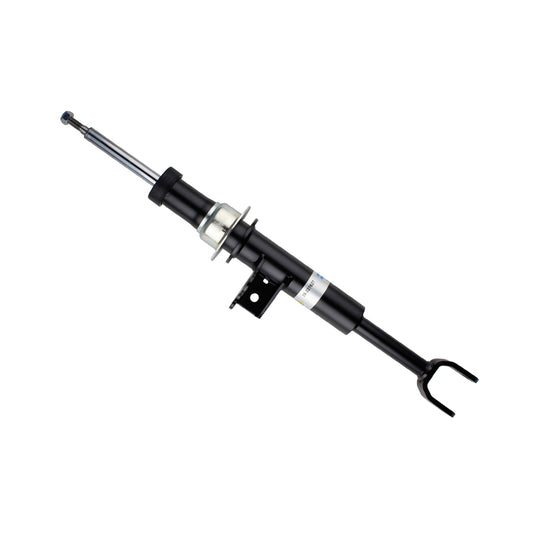 Bilstein B4 OE replacement front left twin-tube strut assembly for BMW 640i and 650i, showing the shock absorber with mounting components.
