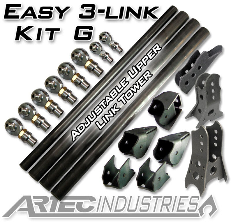 Artec Industries Easy 3 Link Kit G, adjustable upper link for off-road axles, shown in a close-up view of the component