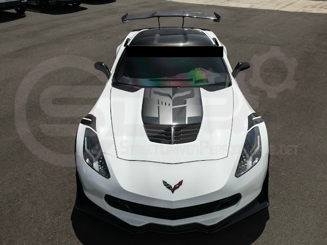 2014-2019 CORVETTE C7 BASE | JAKE SKULL LOGO HOOD VINYL DECAL STRIPE