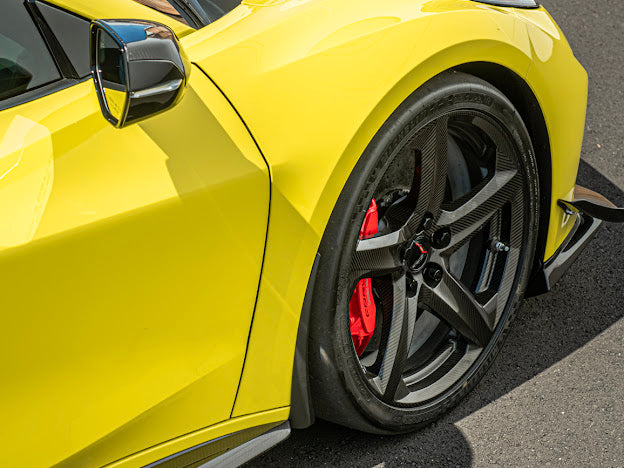 2023+ CHEVROLET CORVETTE C8 Z06 & E-RAY | MATTE BLACK XL EXTENDED FRONT SPLASH GUARD