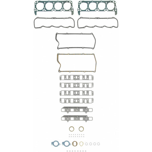 Fel-Pro HS 7905 PT PermaTorque engine cylinder head gasket set laid out, showcasing durable head gaskets for automotive repair.