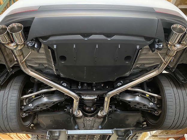 2017-2020 LEXUS IS200T IS300 IS350 MUFFLER DELETE AXLE BACK QUAD BURNT TIPS EXHAUST