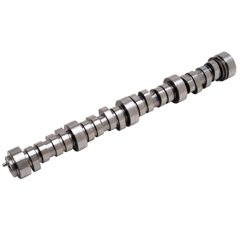 Edelbrock Performer RPM Hyd Roller Camshaft for GM LS1 engine, showing the camshaft with lobes and branding details.