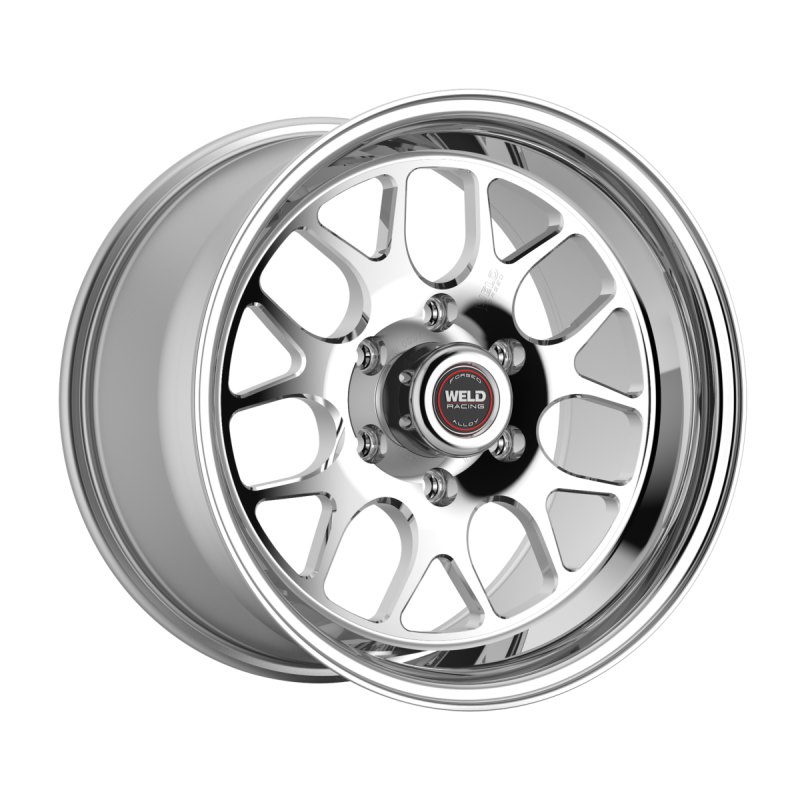 Weld S77 HD forged wheel with polished center and shell, 17x5 inches, 6x139.7 bolt pattern, non-BL design.