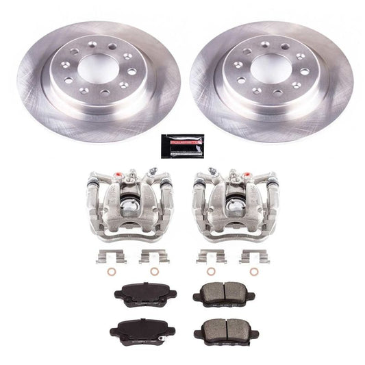 PowerStop rear brake kit with calipers for 2018-2019 Chevrolet Equinox, OE-style brake replacement components.