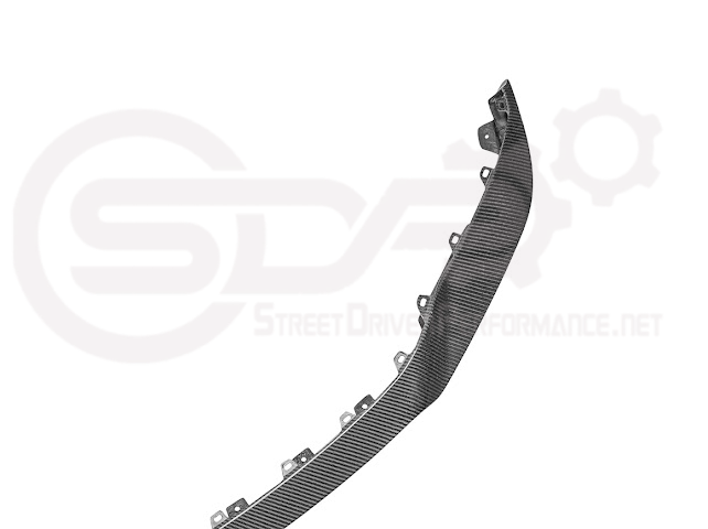 Factory OEM style carbon fiber front lip splitter and wheel arches for Cadillac CT5-V Blackwing, enhances aerodynamics and sporty look.