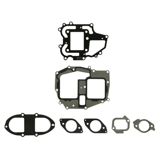 Fel-Pro Ford F-250 Super Duty EGR valve gasket on engine, showing detailed rubber and metal components for exhaust gas recirculation system.