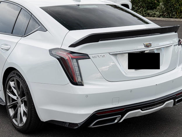 2020-Present Cadillac CT5 Sport / CT5-V / CT5-V Blackwing | Blackwing Style CARBON FIBER Rear Trunk Spoiler Wing