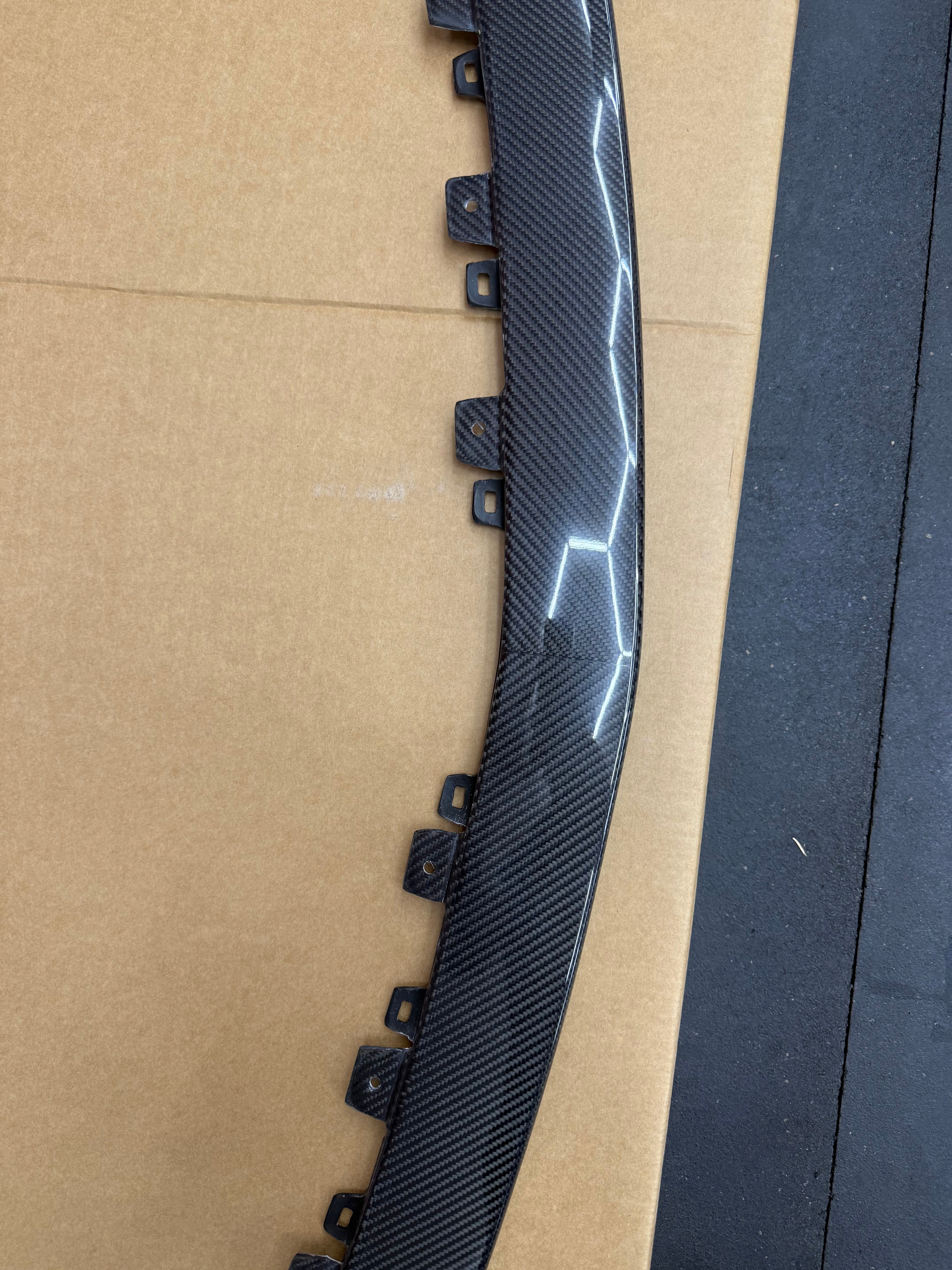 2022-2024 CADILLAC CT5-V BLACKWING SEDAN | CARBON FIBER FACTORY EXTENDED STYLE FRONT LIP SPLITTER GROUND EFFECTS