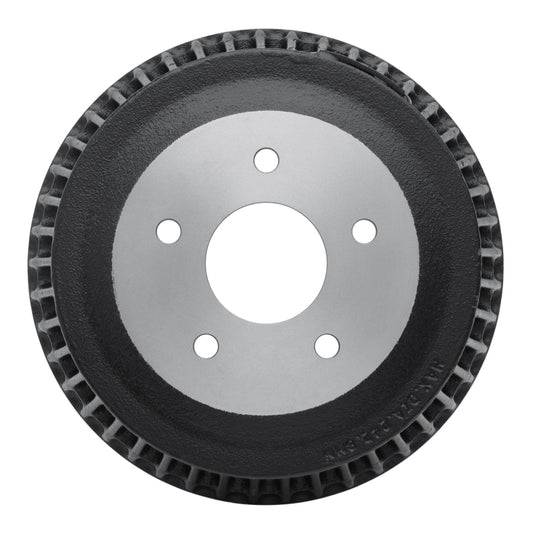 DFC 64-72 Buick SportWagon front true balanced brake drum, metal component with smooth surface and mounting holes.