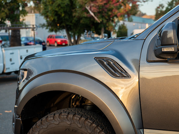 2017-2021 FORD F-150 RAPTOR | STREET SERIES PACKAGE CARBON FIBER SIDE FENDER VENTS REPLACEMENT