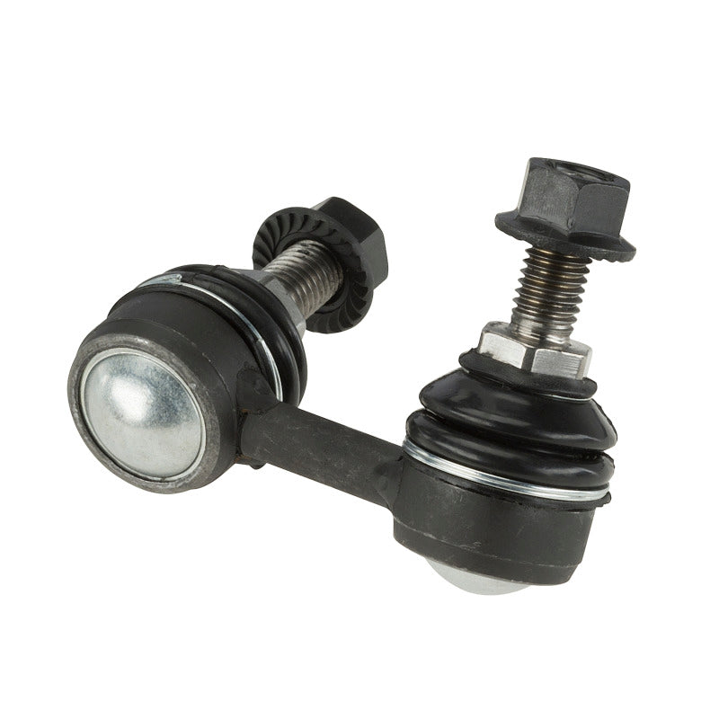 Moog front right sway bar endlink kit for Suzuki Equator 2009-2012, showing the metal link with mounting bushings.