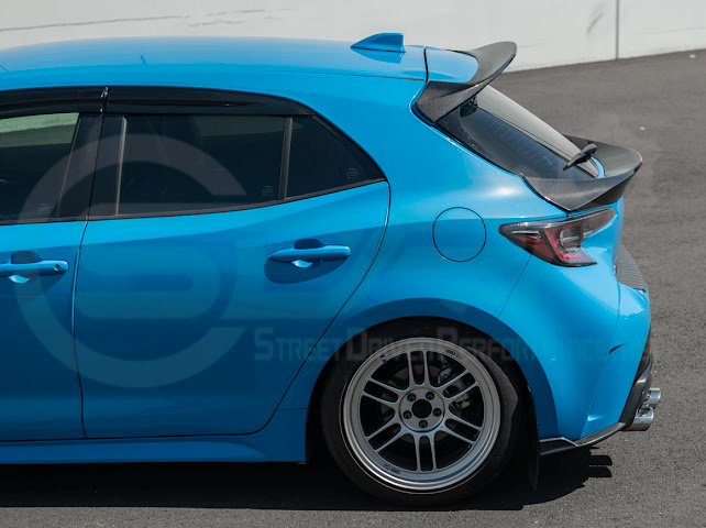 2019-UP TOYOTA GR COROLLA | JDM SDP PERFORMANCE STYLE CARBON FIBER REAR HATCH MID WING SPOILER