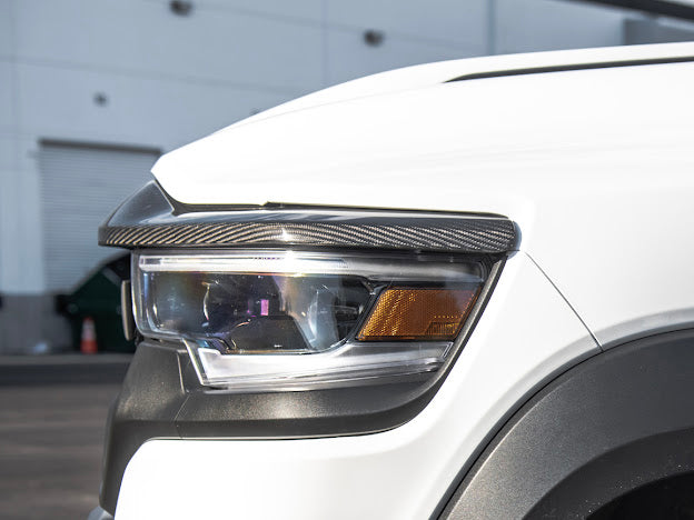 2019-UP RAM 1500 TRX CARBON FIBER FRONT UPPER GRILLE TRIM SURROUNDING