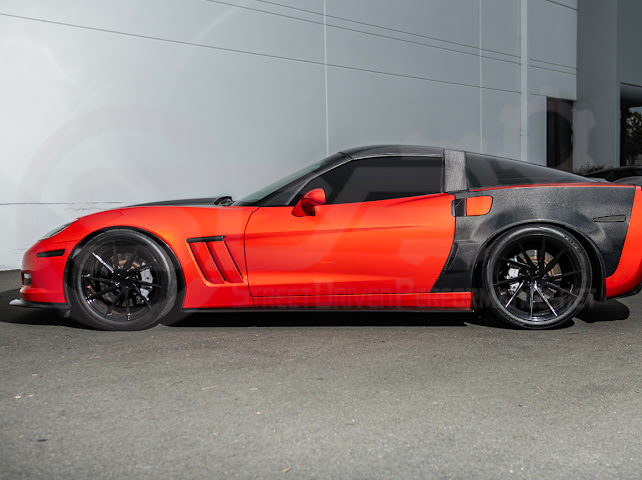 2005-2013 C6 Corvette - Carbon Fiber B-Pillar / Halo Cover