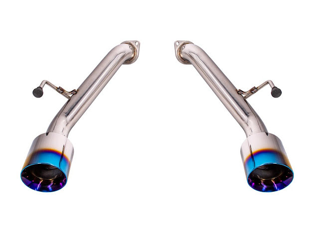 2023-PRESENT NISSAN 400Z RZ34 | MUFFLER DELETE AXLE BACK DUAL TIPS EXHAUST (CHROME OR BURNT BLUE TIPS)