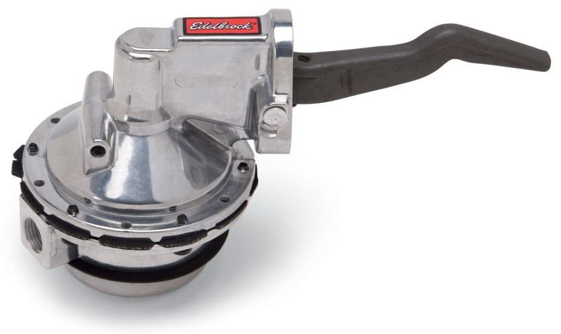 Edelbrock mechanical fuel pump for Ford 390-428 FE engines, street performance, gas-only, 110 GPH flow, visible metal construction