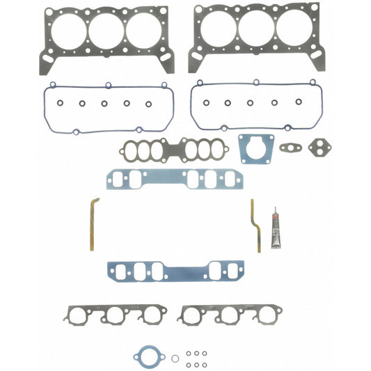 Fel-Pro Ford Taurus PermaTorque engine cylinder head gasket set, including multiple gaskets and seals for head repair.