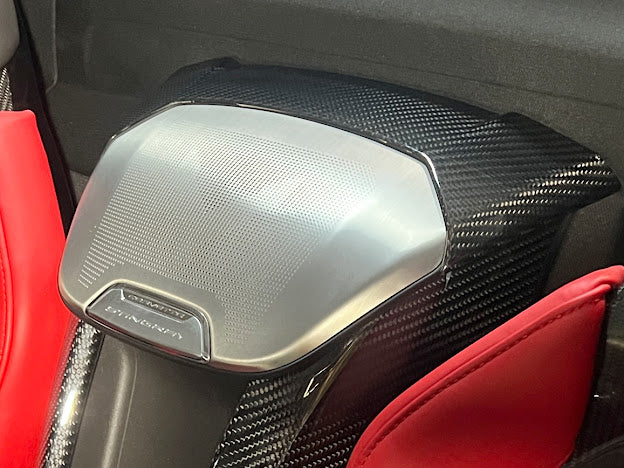 2020+ CORVETTE C8 CONVERTIBLE | CARBON FIBER INTERIOR WATERFALL SPEAKER GRILLE