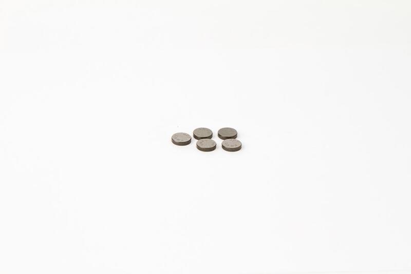 Hot Cams 14-16 YZ 250F valve shim kit with five 3.100mm thickness shims for motorcycle engine maintenance.