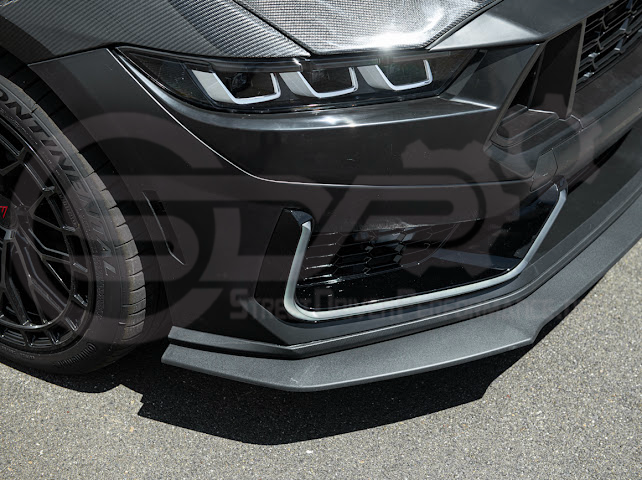 2024-Up Mustang S650 EcoBoost & GT | Dark Horse Style Front Bumper Full Replacement Kit w/ LED Light Side Grille