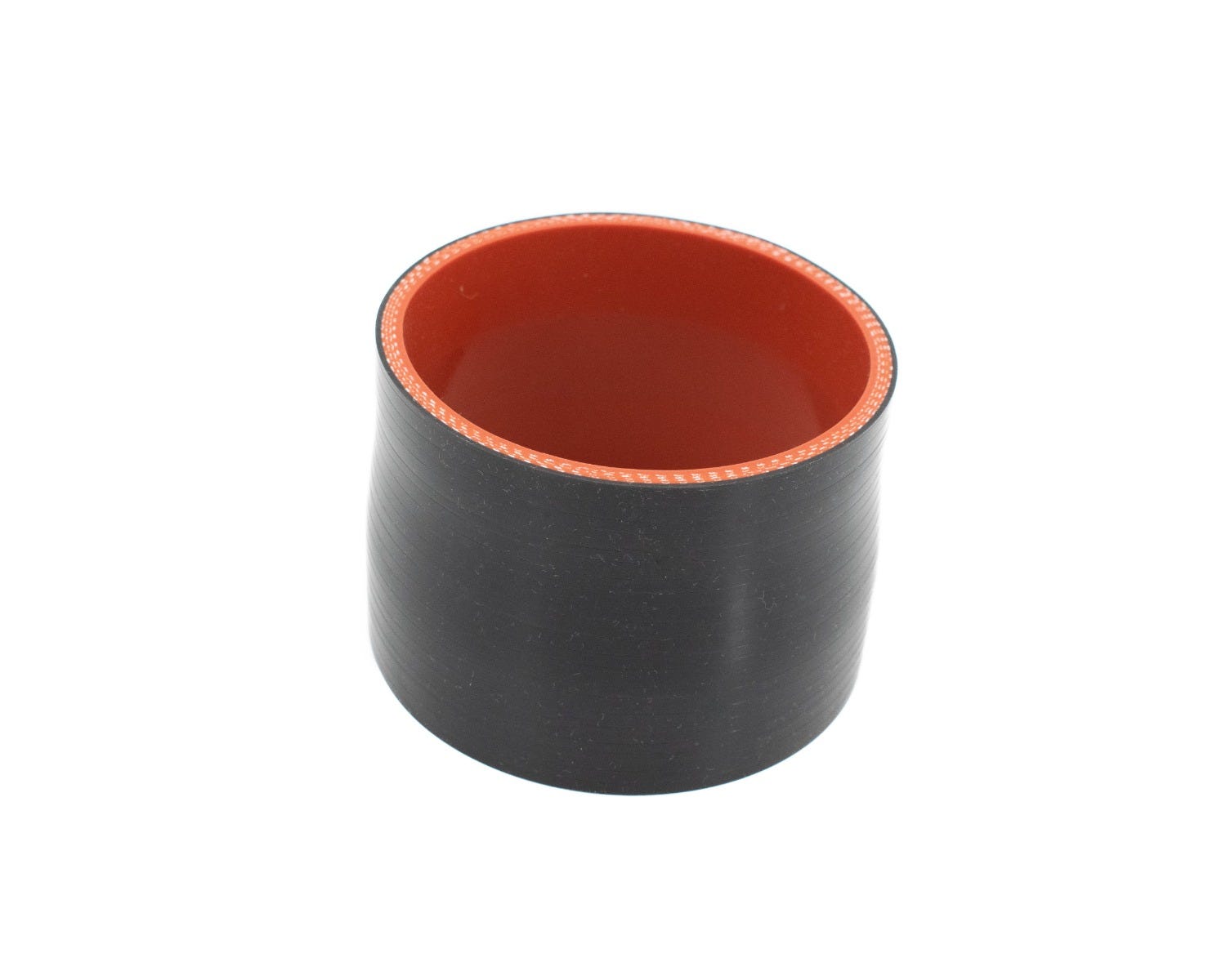 BTR SILICONE  4.25" TO 4.00" REDUCER COUPLER - 3" LONG BLACK