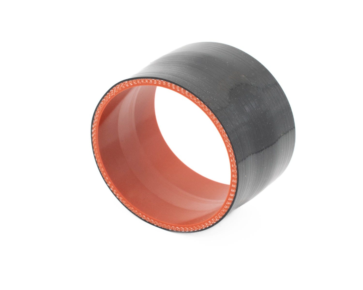 BTR SILICONE  4.25" TO 4.00" REDUCER COUPLER - 3" LONG BLACK