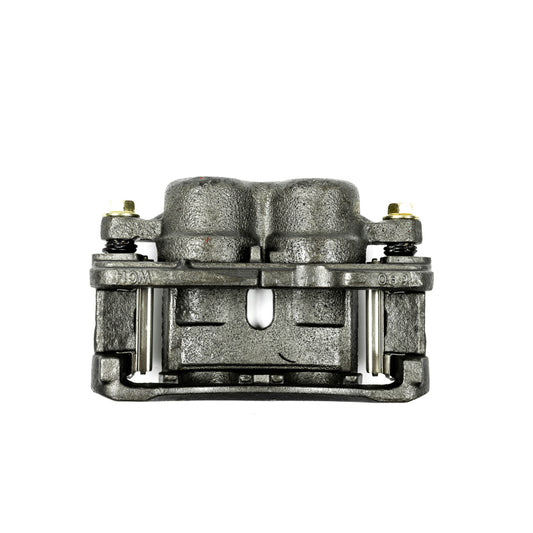 PowerStop OE brake caliper with bracket for Cadillac Escalade, front right or rear left, in silver finish.