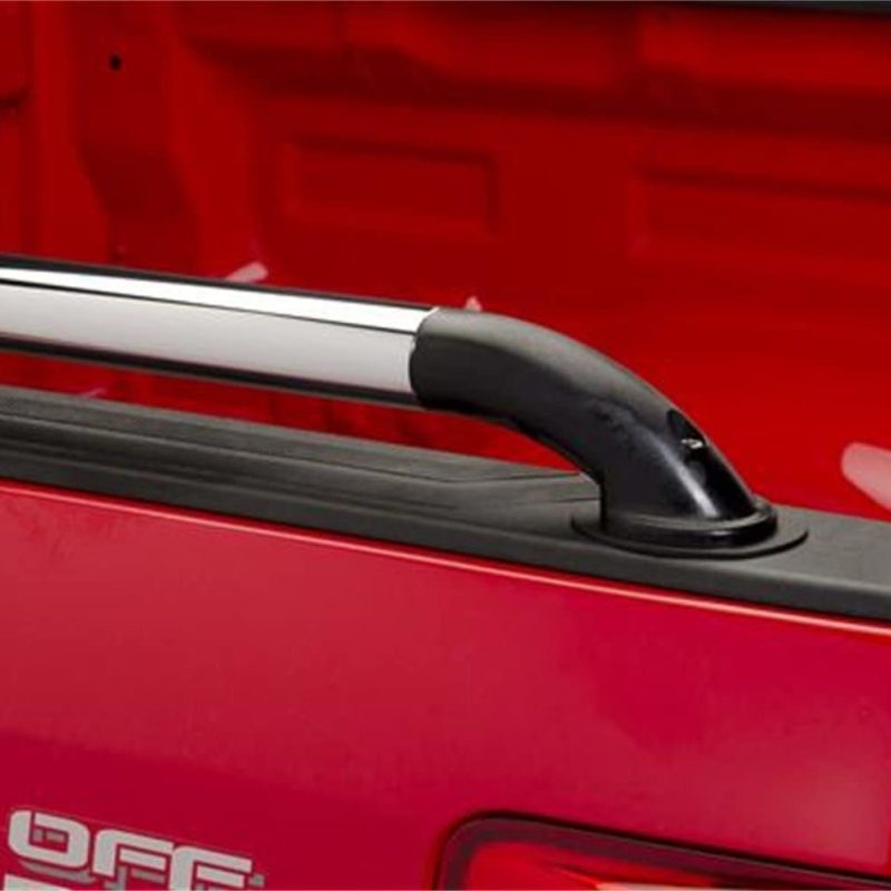 Putco nylon SSR rock rails for 73-96 Ford F-150/F250 with 8ft bed, exterior body armor designed for full-size pickup trucks.
