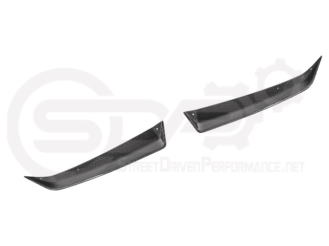 2023-Up CORVETTE C8 Z06 / E-RAY / ZR1 | CARBON FIBER 1.5 INCH EXTENDED REAR SPOILER WING WICKER BILL WINGLETS PAIR