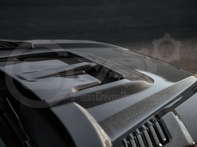 2022-UP TOYOTA TUNDRA | SDP CARBON FIBER FRONT VENTED HOOD WITH SIDE VENTS