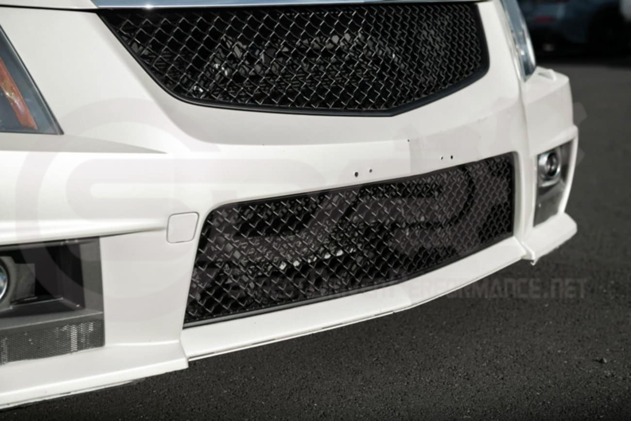 2009-2015 Cadillac CTS-V V2 -  Black front grilles set (blank no emblem)